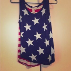 American flag tank